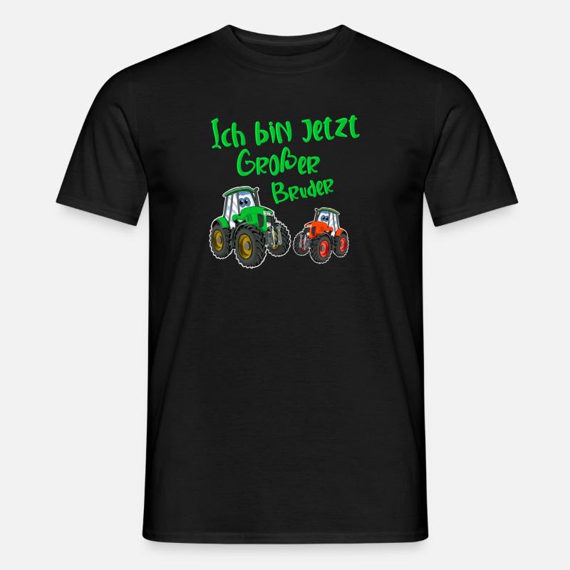 Ich Bin Jetzt Großer Bruder Traktor - Männer T-Shirt - Schwarz