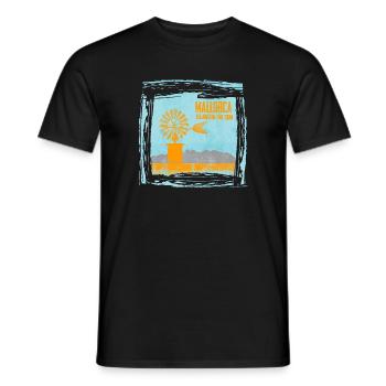 Mallorca Insel im Sonnenlicht Design - Männer T-Shirt - Schwarz - Vorne - AI Model Male 178 light (178cm)