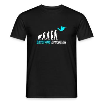 Fallschirm Evolution Design / Geschenkidee - Männer T-Shirt - Schwarz - Vorne - AI Model Male 178 light (178cm)