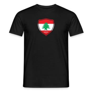 Liban Beyrouth Libanais Libanais Libanais LBN - T-shirt homme - noir - Devant - AI Model Male 178 light (178cm)