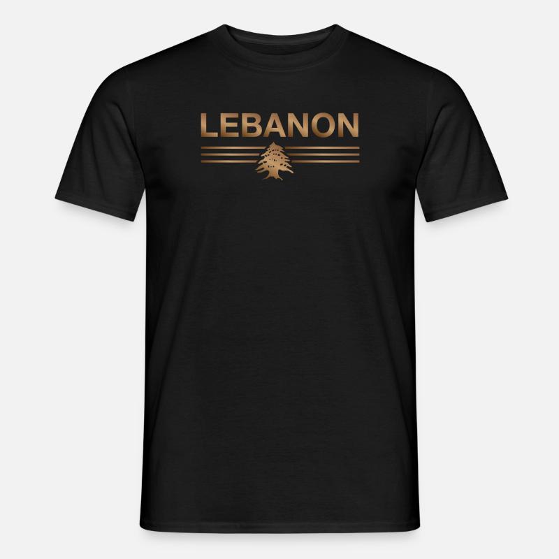 Libanon Beirut Libanese Libanesin Libanesisch LBN - Männer T-Shirt - Schwarz