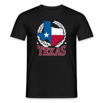 Texas Laurel State Pride - Männer T-Shirt - Schwarz - Vorne - AI Model Male 178 light (178cm)