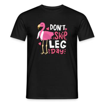 Legday Fitness Bodybuilding Leg Workout - Men's T-Shirt - black - Front - AI Model Male 178 light (178cm)