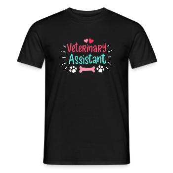 Tierarzthelfer Tiermedizin - Männer T-Shirt - Schwarz - Vorne - AI Model Male 178 light (178cm)