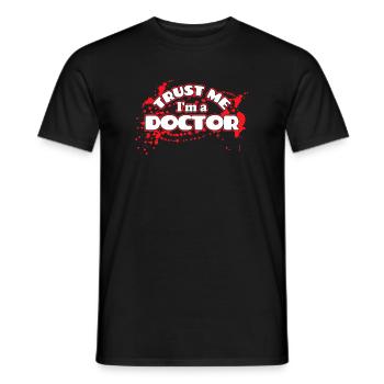 Médecin médecin assistant médecin spécialiste docteur drôle - T-shirt homme - noir - Devant - AI Model Male 178 light (178cm)