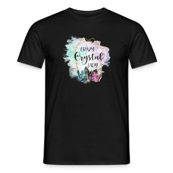 Kristall Crystal Lady Heilpraktikerin Geschenk - Männer T-Shirt - Schwarz - Vorne - AI Model Male 178 light (178cm)