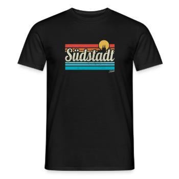 Köln Südstadt Veedel Viertel Retro Vintage Surfer - Männer T-Shirt - Schwarz - Vorne - AI Model Male 178 light (178cm)