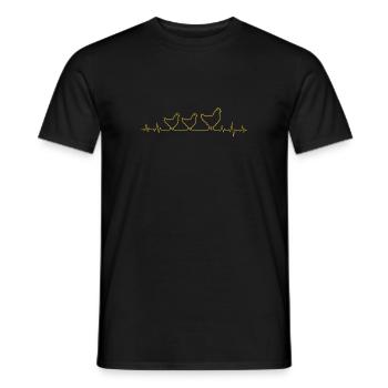 Rooster - Men's T-Shirt - black - Front - AI Model Male 178 light (178cm)