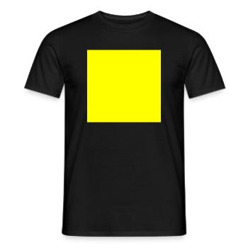 Modèle de texture de fond jaune Personnaliser - T-shirt homme - noir - Devant - AI Model Male 178 light (178cm)