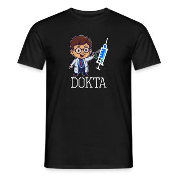 Médecin médecin drôle spécialiste assistant médecin profession - T-shirt homme - noir - Devant - AI Model Male 178 light (178cm)