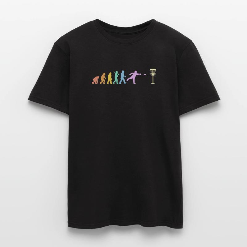 Discgolf Evolution Disc Golf Discgolfer T-shirt homme