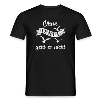 Texel Insel Urlaub - Männer T-Shirt - Schwarz - Vorne - AI Model Male 178 light (178cm)
