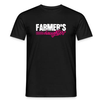 Bauern Tochter Landwirt - Männer T-Shirt - Schwarz - Vorne - AI Model Male 178 light (178cm)