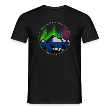 Nordlicht Erlebnis Design - Männer T-Shirt - Schwarz - Vorne - AI Model Male 178 light (178cm)