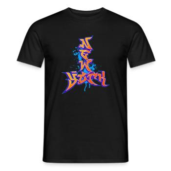 Graffiti de New York - T-shirt homme - noir - Devant - AI Model Male 178 light (178cm)