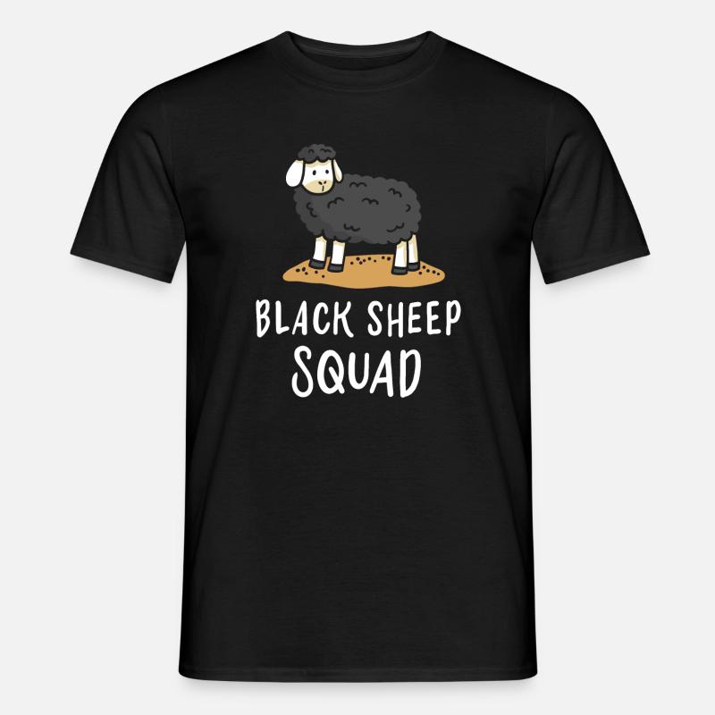 Schwarzes Schaf - Männer T-Shirt - Schwarz