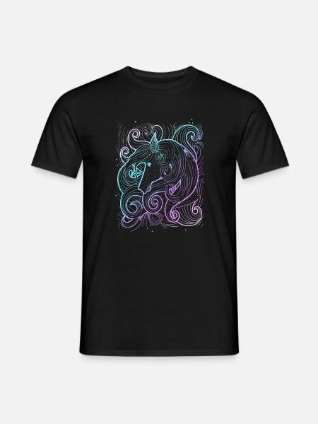 horse - Men's T-Shirt - black