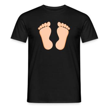 Fuß Füße Fußpflege Podologie Geschenk Geschenkidee - Männer T-Shirt - Schwarz - Vorne - AI Model Male 178 light (178cm)