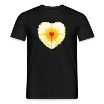SonnenHerz - Sonja Ariel von Staden - Männer T-Shirt - Schwarz - Vorne - AI Model Male 178 light (178cm)