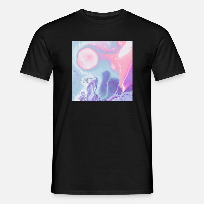 buntes Texturdesign des Mauspads - Männer T-Shirt - Schwarz