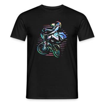 bmx BMX Fahrrad | BMX Rennen | Weihnachten - Männer T-Shirt - Schwarz - Vorne - AI Model Male 178 light (178cm)
