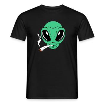 Fumeur étranger - T-shirt homme - noir - Devant - AI Model Male 178 light (178cm)