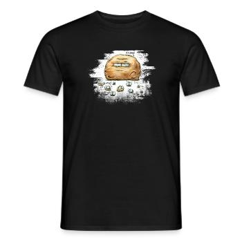 µ-mel - Männer T-Shirt - Schwarz - Vorne - AI Model Male 178 light (178cm)
