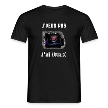 J’ai Urbex: J’peux pas - T-shirt homme - noir - Devant - AI Model Male 178 light (178cm)