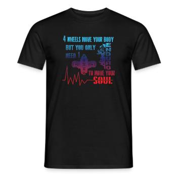 Boxer Motor Motorrad bewegt Seele Motorradfahrer - Männer T-Shirt - Schwarz - Vorne - AI Model Male 178 light (178cm)
