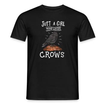 Crows Bird Lovers - Men's T-Shirt - black - Front - AI Model Male 178 light (178cm)