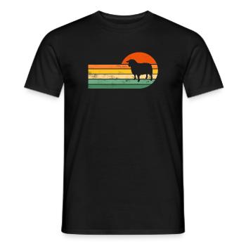 Sheep sheep - Men's T-Shirt - black - Front - AI Model Male 178 light (178cm)