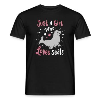 Seal Seal - Men's T-Shirt - black - Front - AI Model Male 178 light (178cm)