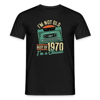 1970 Geburtstag - Männer T-Shirt - Schwarz - Vorne - AI Model Male 178 light (178cm)