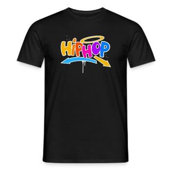 Hip Hop - Männer T-Shirt - Schwarz - Vorne - AI Model Male 178 light (178cm)