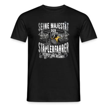 Staplerfahrer - Männer T-Shirt - Schwarz - Vorne - AI Model Male 178 light (178cm)