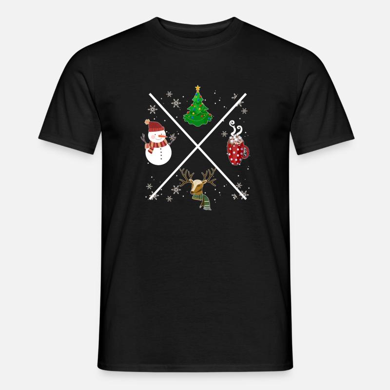Weihnachts X - Männer T-Shirt - Schwarz