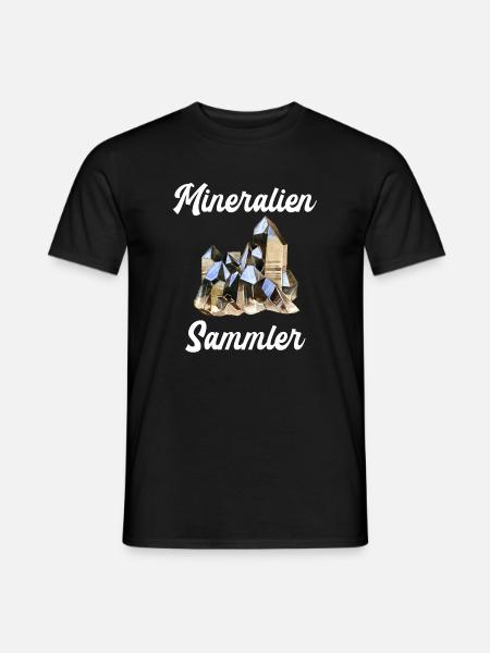 Mineralien Sammler Kristalle - Männer T-Shirt - Schwarz
