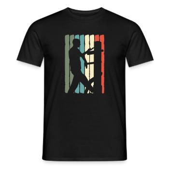 Wing Chun Kung Fu Arts Martiaux Rétro - T-shirt homme - noir - Devant - AI Model Male 178 light (178cm)