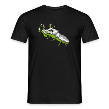 green kite - Men's T-Shirt - black - Front - AI Model Male 178 light (178cm)
