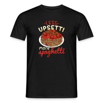 spaghetti - T-shirt homme - noir - Devant - AI Model Male 178 light (178cm)