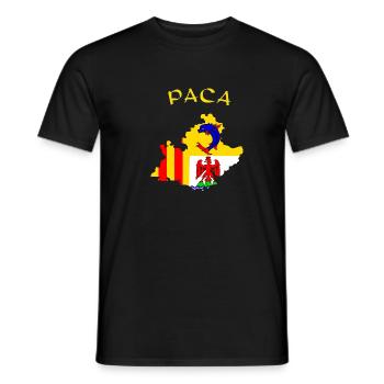 PACA - Men's T-Shirt - black - Front - AI Model Male 178 light (178cm)