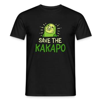 Kakapo - Männer T-Shirt - Schwarz - Vorne - AI Model Male 178 light (178cm)