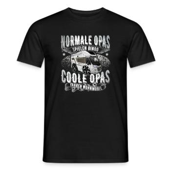 Camping Campen Opa - Männer T-Shirt - Schwarz - Vorne - AI Model Male 178 light (178cm)