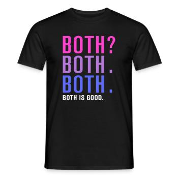 Beides ist guter Stolz - Männer T-Shirt - Schwarz - Vorne - AI Model Male 178 light (178cm)