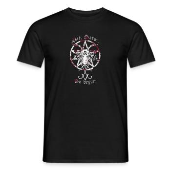 hail satan | go vegan - Männer T-Shirt - Schwarz - Vorne - AI Model Male 178 light (178cm)