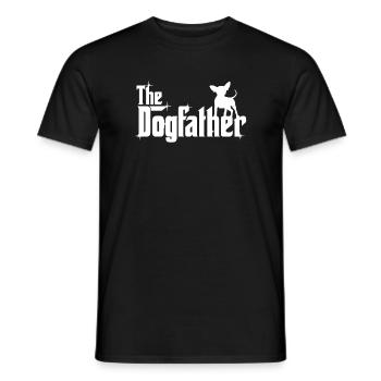 Funny The Dog Father t-shirt - Men's T-Shirt - black - Front - AI Model Male 178 light (178cm)