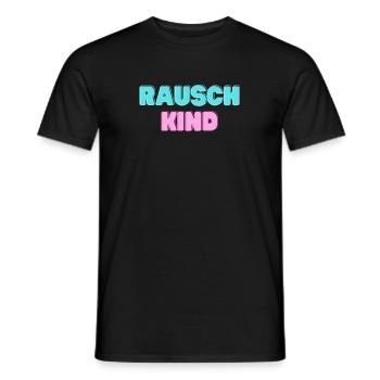 Rauschkind - Wiener Dialekt Kosename für Freunde - Männer T-Shirt - Schwarz - Vorne - AI Model Male 178 light (178cm)
