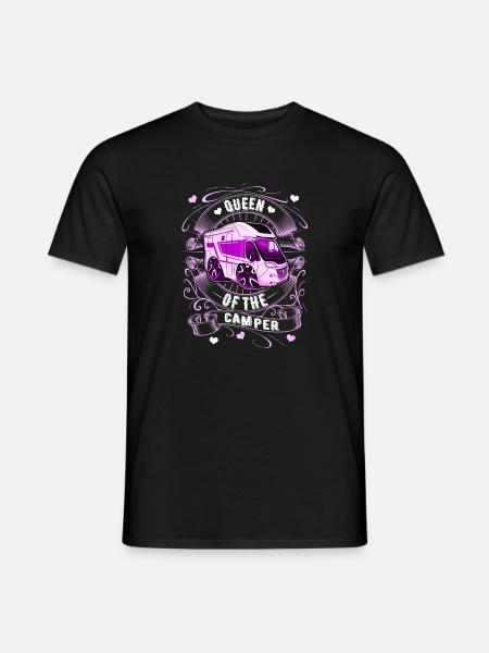 Reine du campeur - T-shirt homme - noir