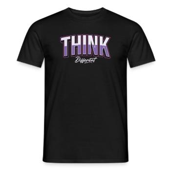 Denke anders - Männer T-Shirt - Schwarz - Vorne - AI Model Male 178 light (178cm)