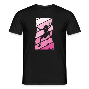 Kletterer Klettersport - Männer T-Shirt - Schwarz - Vorne - AI Model Male 178 light (178cm)